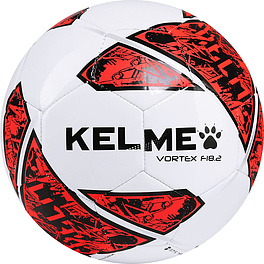 Мяч футзал. KELME Vortex 18.2 Indoor, 9086842-129, р.4, 32 пан, ТПУ, маш.сш, бело-красно-черный